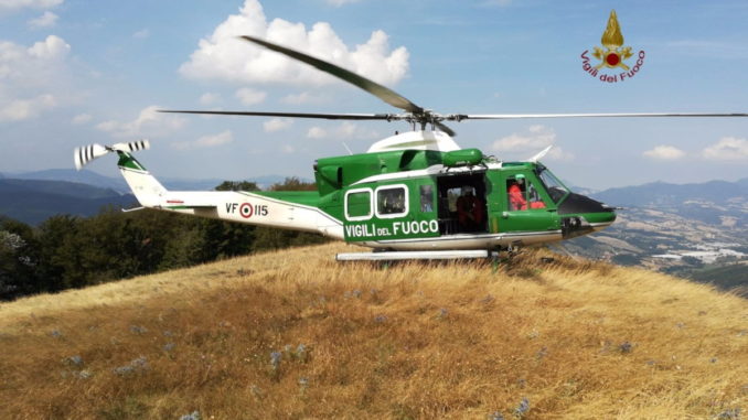 pegaso soccorso a vittima caduta di bicicletta