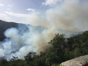 Palazzo del Pero cinque ettari di bruciato. Ecco tutto gli SR 71